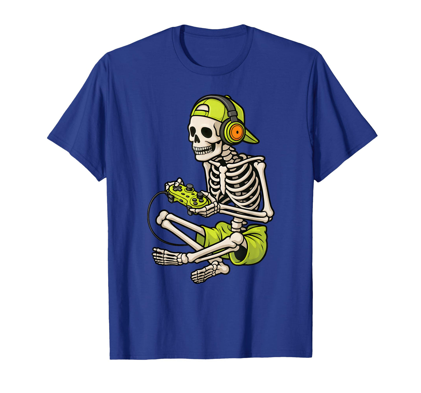 Skeleton Gamer Halloween Costume Men Boys Kids T-Shirt