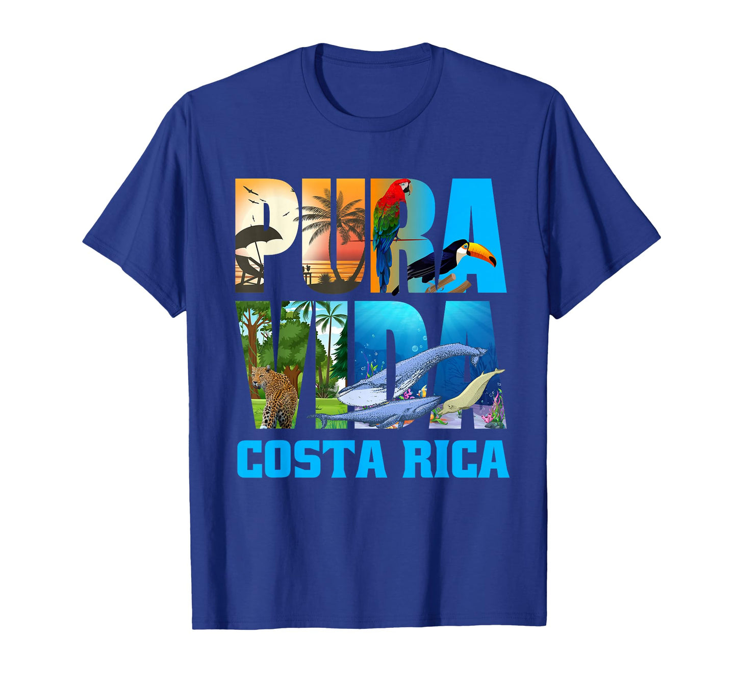 Costa Rica Pura Vida Shirt Animals Nature Pura Vida T-Shirt