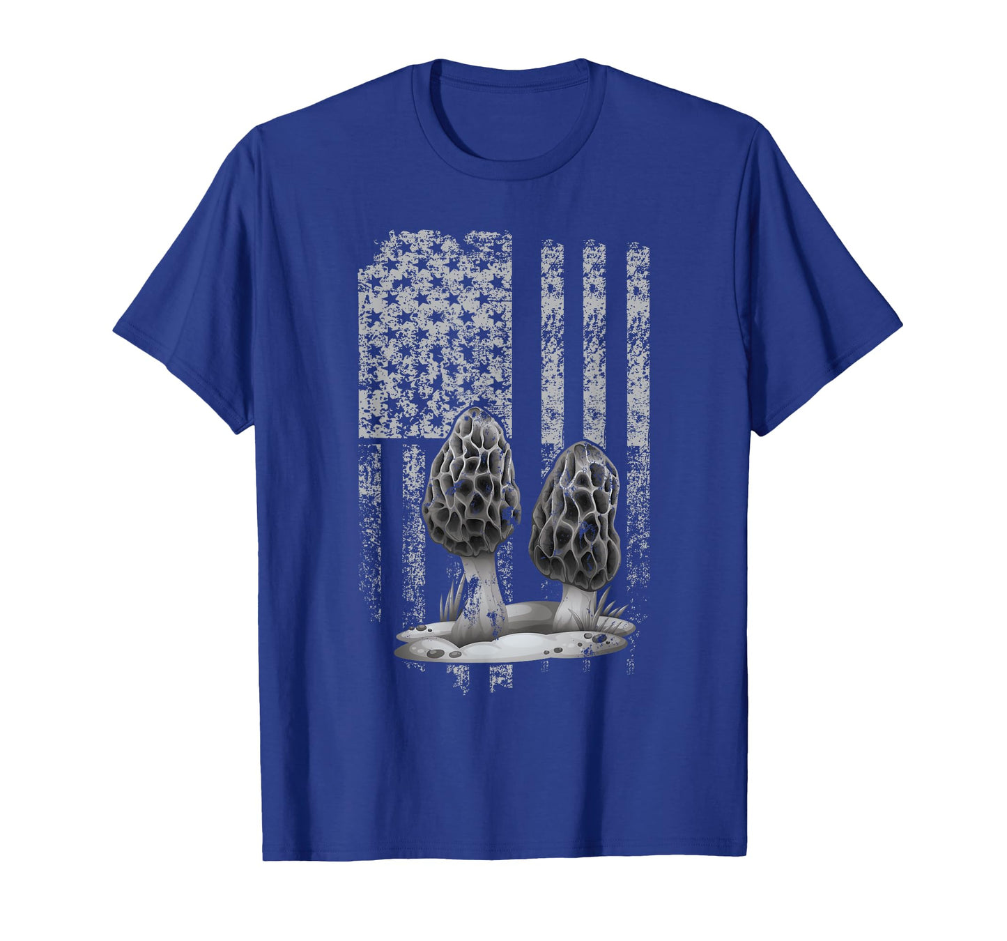 U.S.A. Flag Morel Mushroom Hunter T-Shirt