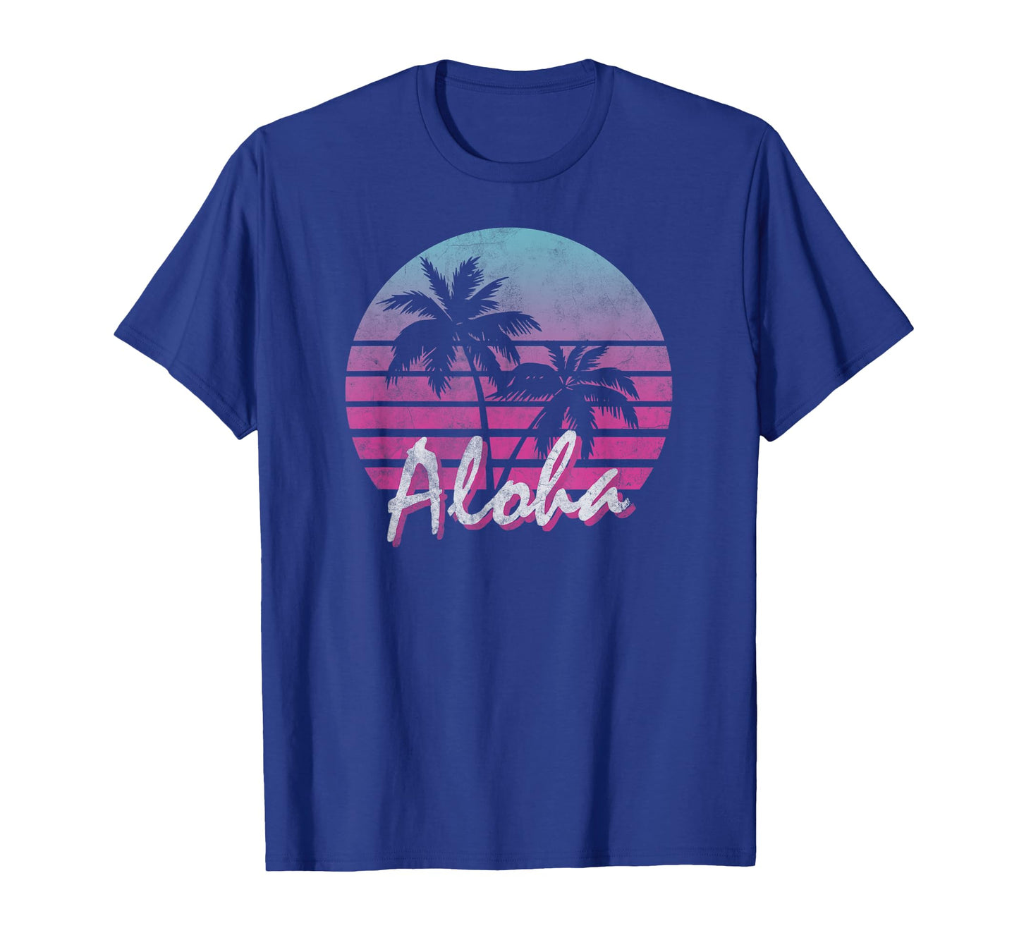 Aloha Hawaii Hawaiian Island Palm Beach Surf Vintage T-Shirt for Men Women Kids