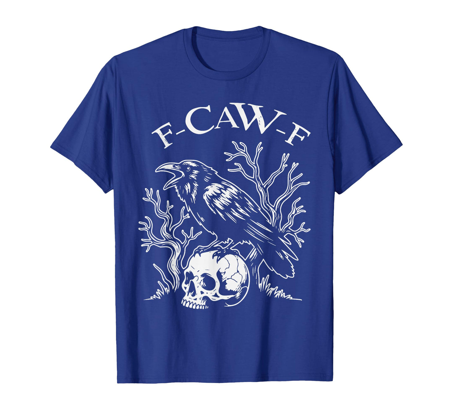 F-Caw-F Black Crow Funny Moon Dark Humor Vibe T-Shirt