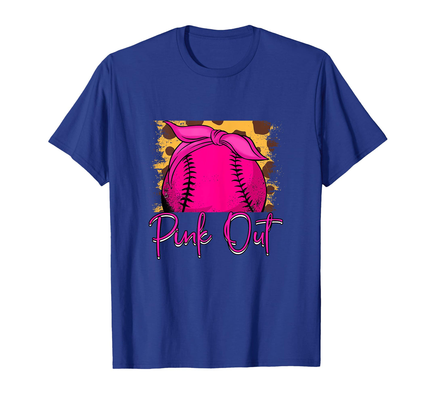 Pink Out Softball Breast Cancer Awareness T-Shirt