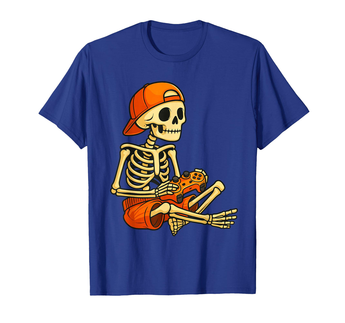 Funny Skeleton Gamer Halloween Video Game Costume T-Shirt