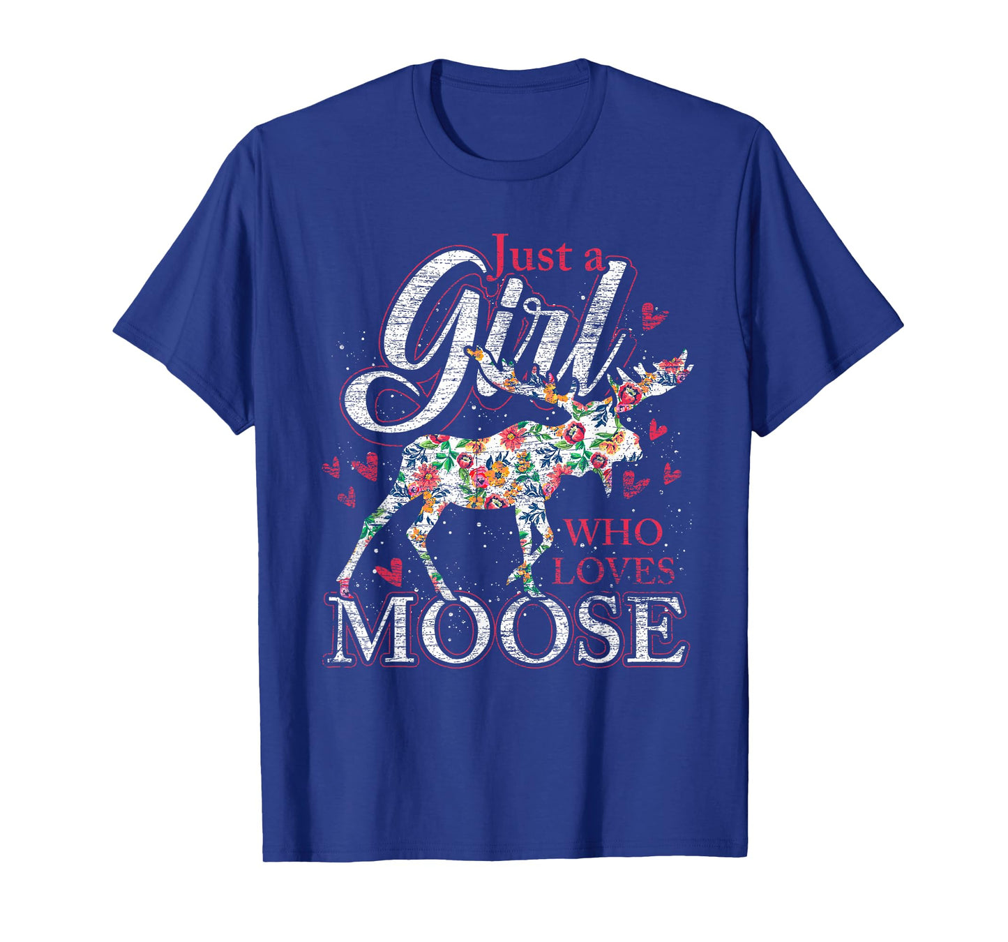 Nur ein Mädchen das Elche liebt Sweden Animal Vintage Elk T-Shirt