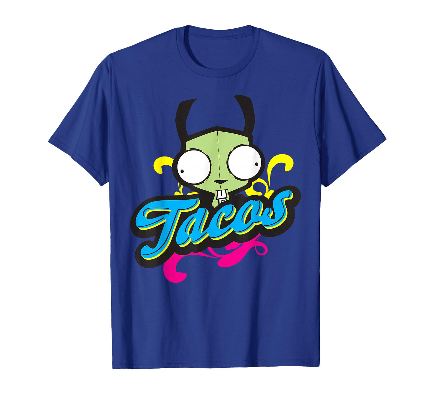 Invader Zim Gir Taco Bold Text T-Shirt