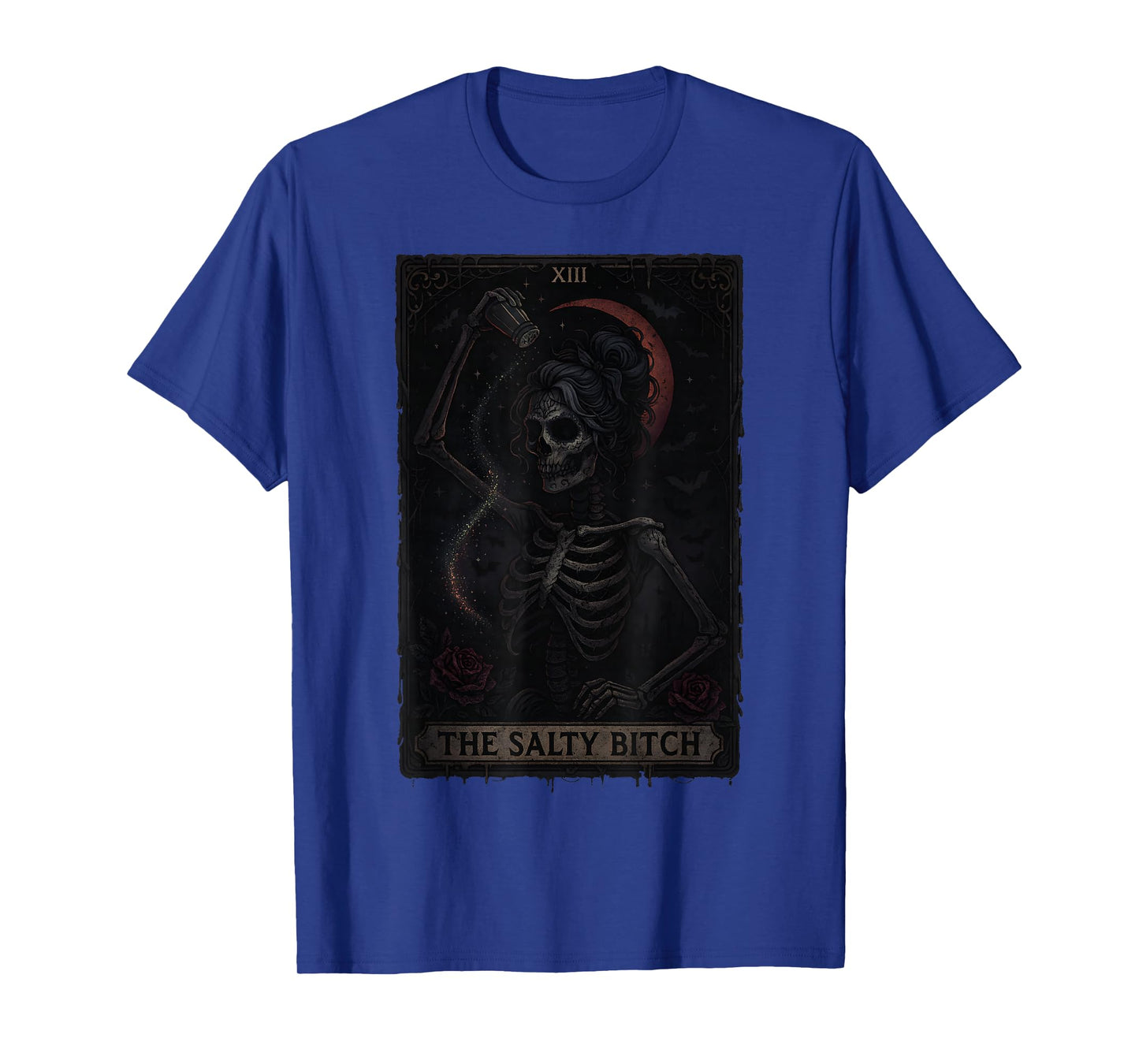 The Salty Bitch Tarot Card Skeleton T-Shirt