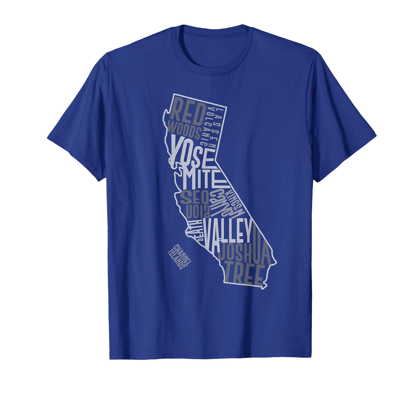 California National Parks Shirt Vintage Cali Parks Map Tee
