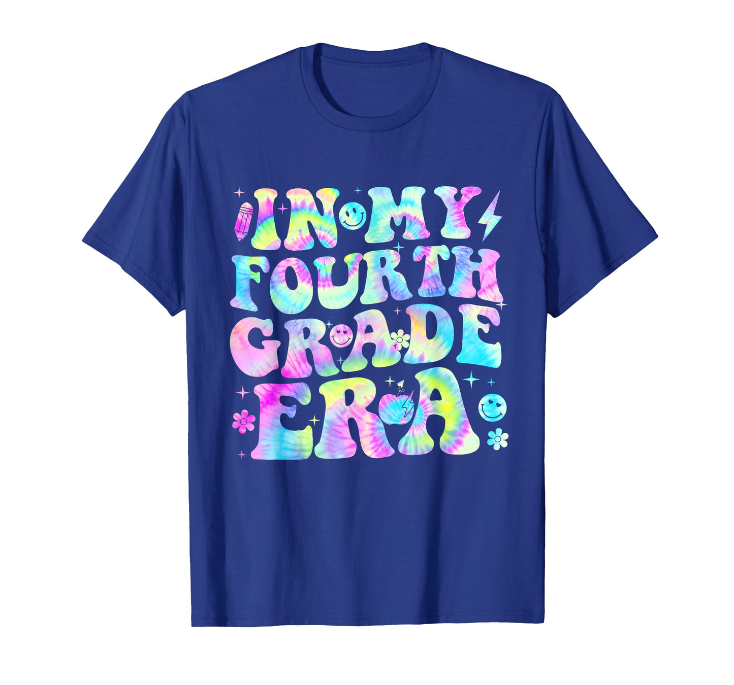Groovy In My Fourth Grade Era First Day 4th Grade Tie Dye T-Shirt