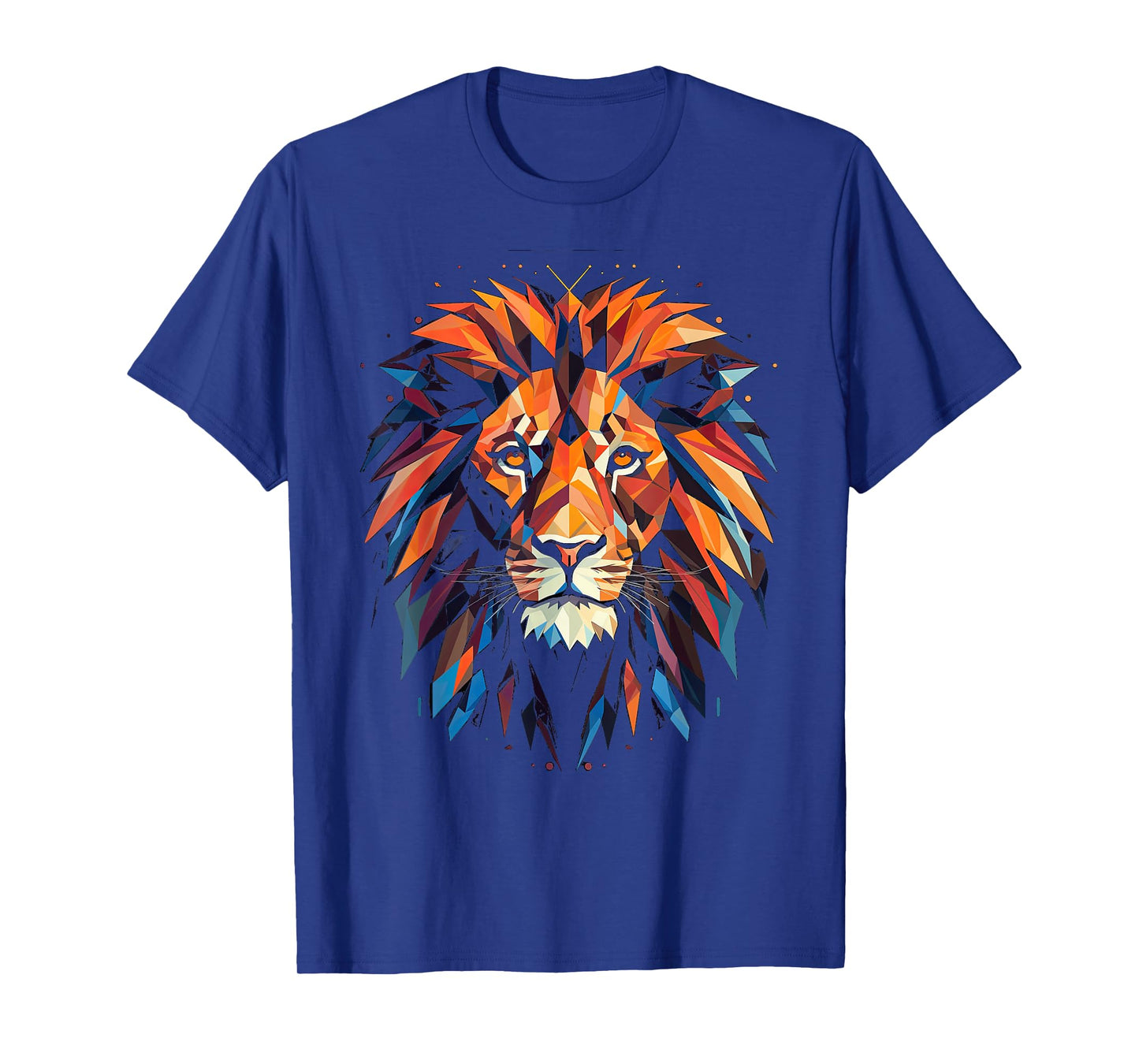 Lion colorful lions King Of Animals From Africa Polygon T-Shirt