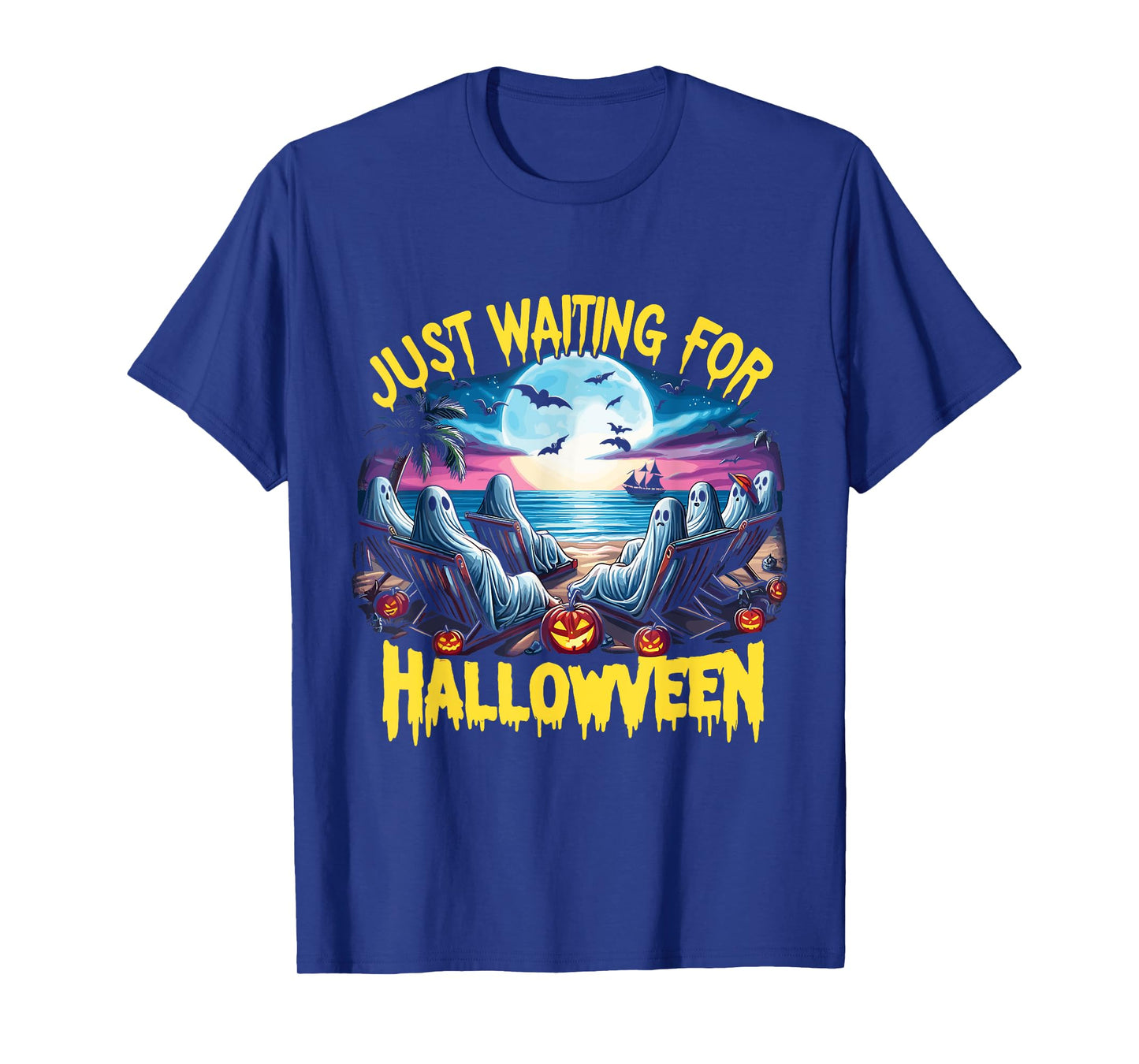 Summerween Beach Spooky Vibe Just Waiting For Halloween T-Shirt