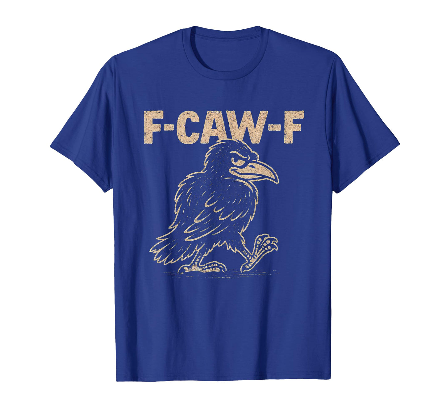 Crow F-Caw-F Black Raven fcawf Bird Fawk Off Gothic Funny T-Shirt