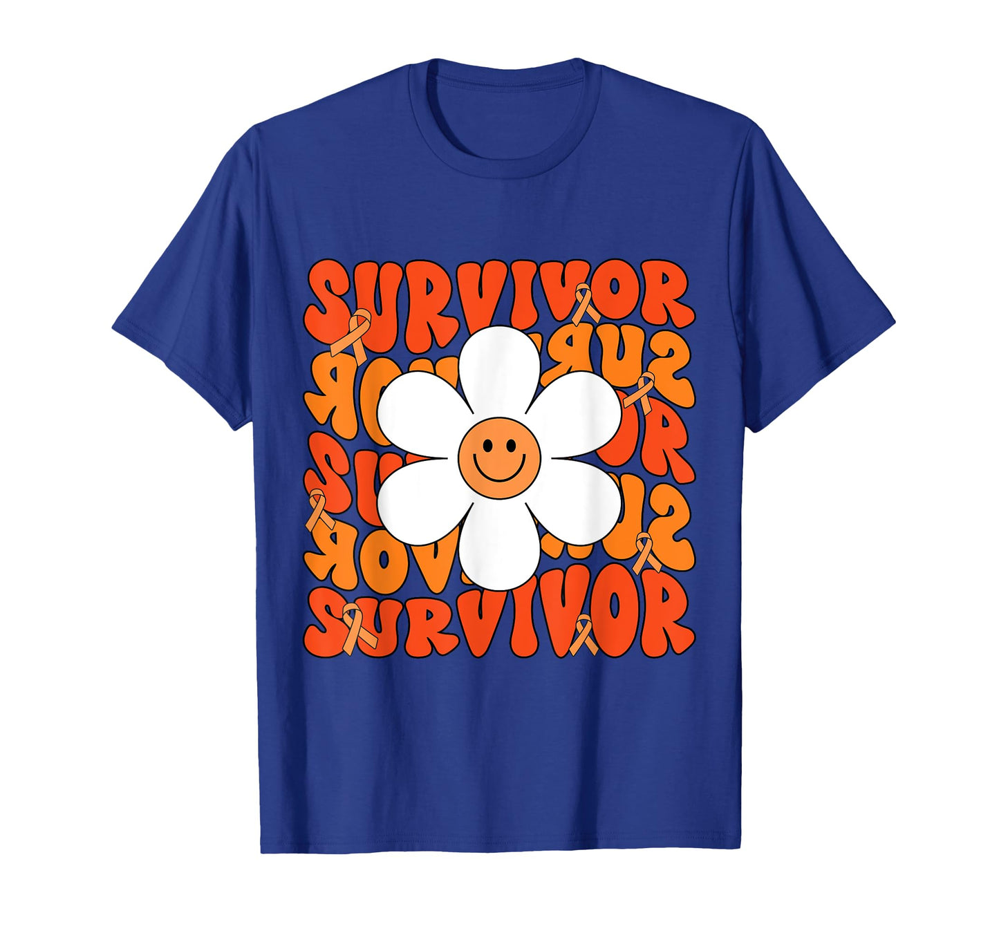 Leukemia Cancer Orange Ribbon Leukemia Cancer Survivor T-Shirt