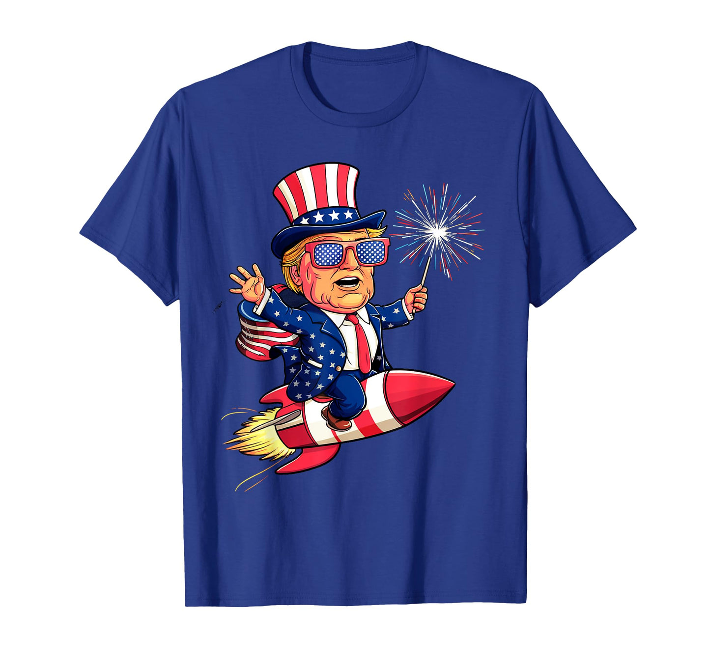 Donald TRUMP 2024 Happy 4th Of July Trump American Flag Women Men T-Shirt
