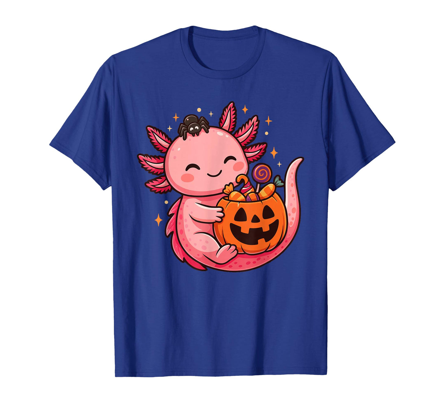 Cute Halloween Axolotl Spooky Animal Halloween Costume T-Shirt