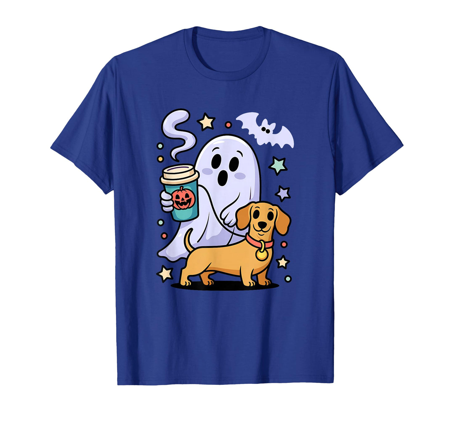 Funny Dachshund Ghost Halloween Spooky Season Weenie Dog T-Shirt
