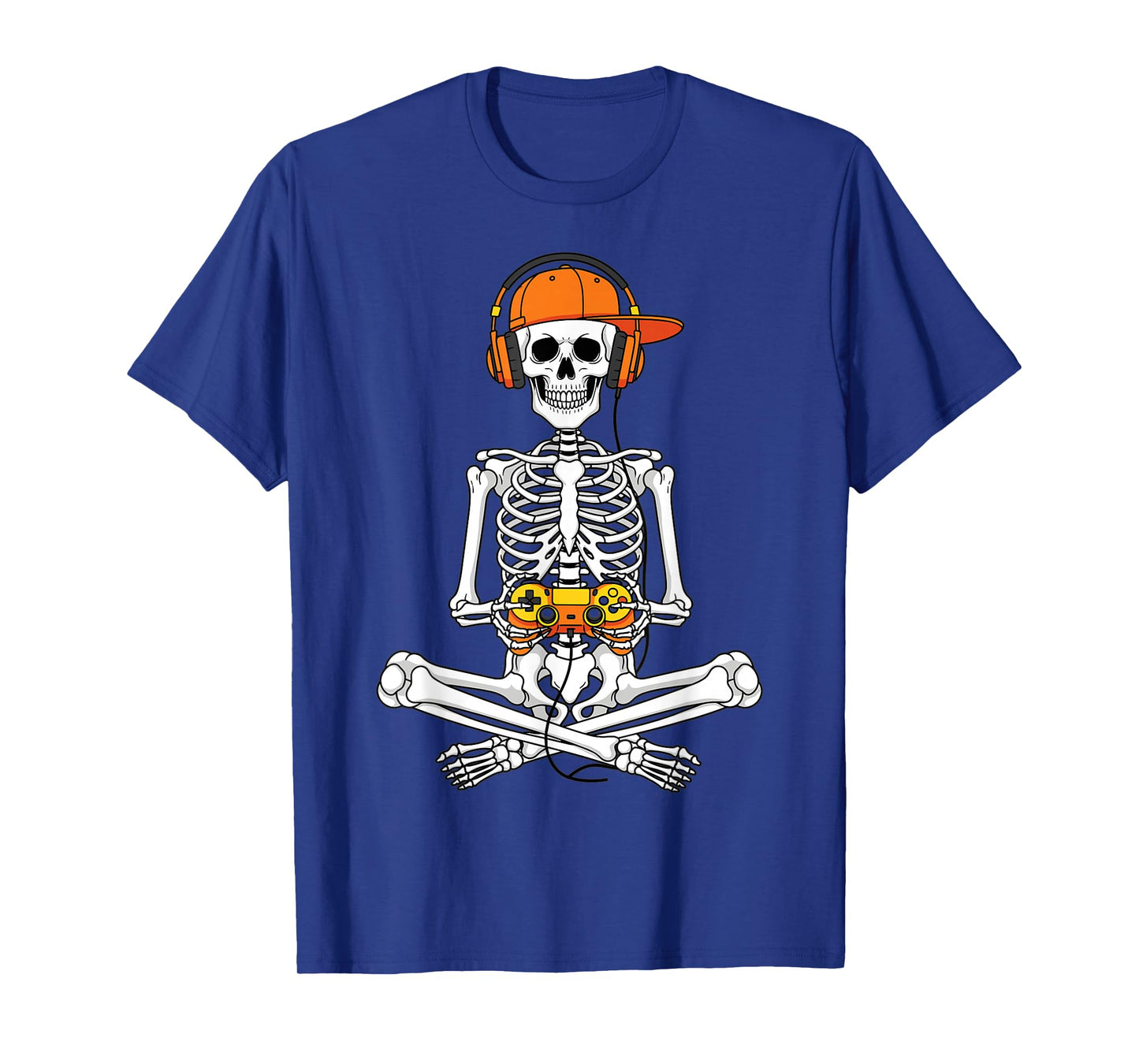 Gamer Skeleton Controller Headset Halloween Spooky Style T-Shirt