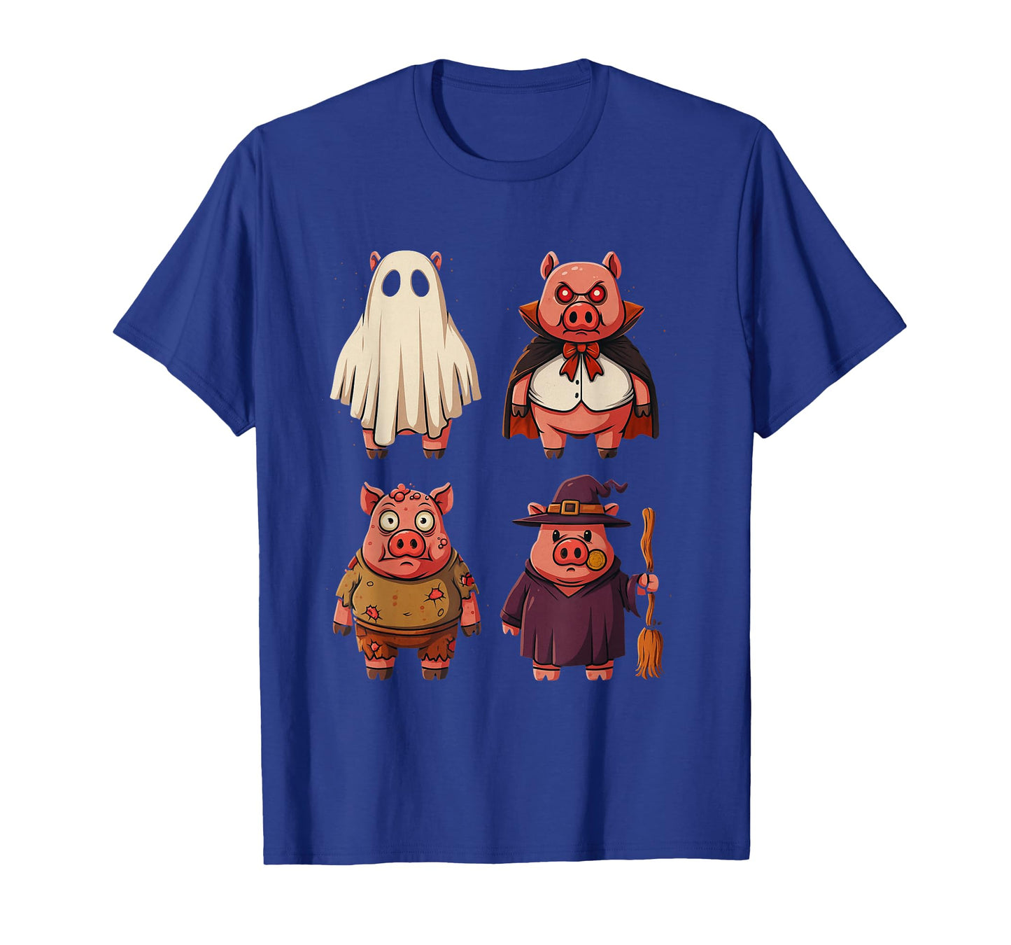 Funny Pig Ghost Witch Zombie Halloween Costume Boys & Girls T-Shirt