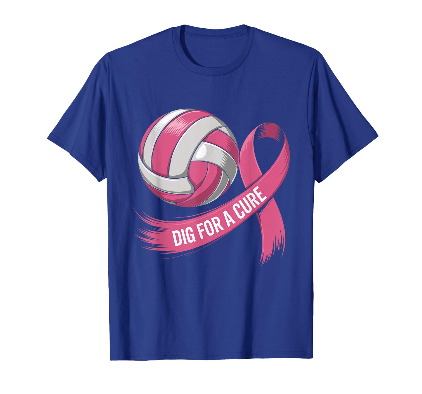Dig for A Cure Volleyball Pink Breast Cancer Awareness Sport T-Shirt