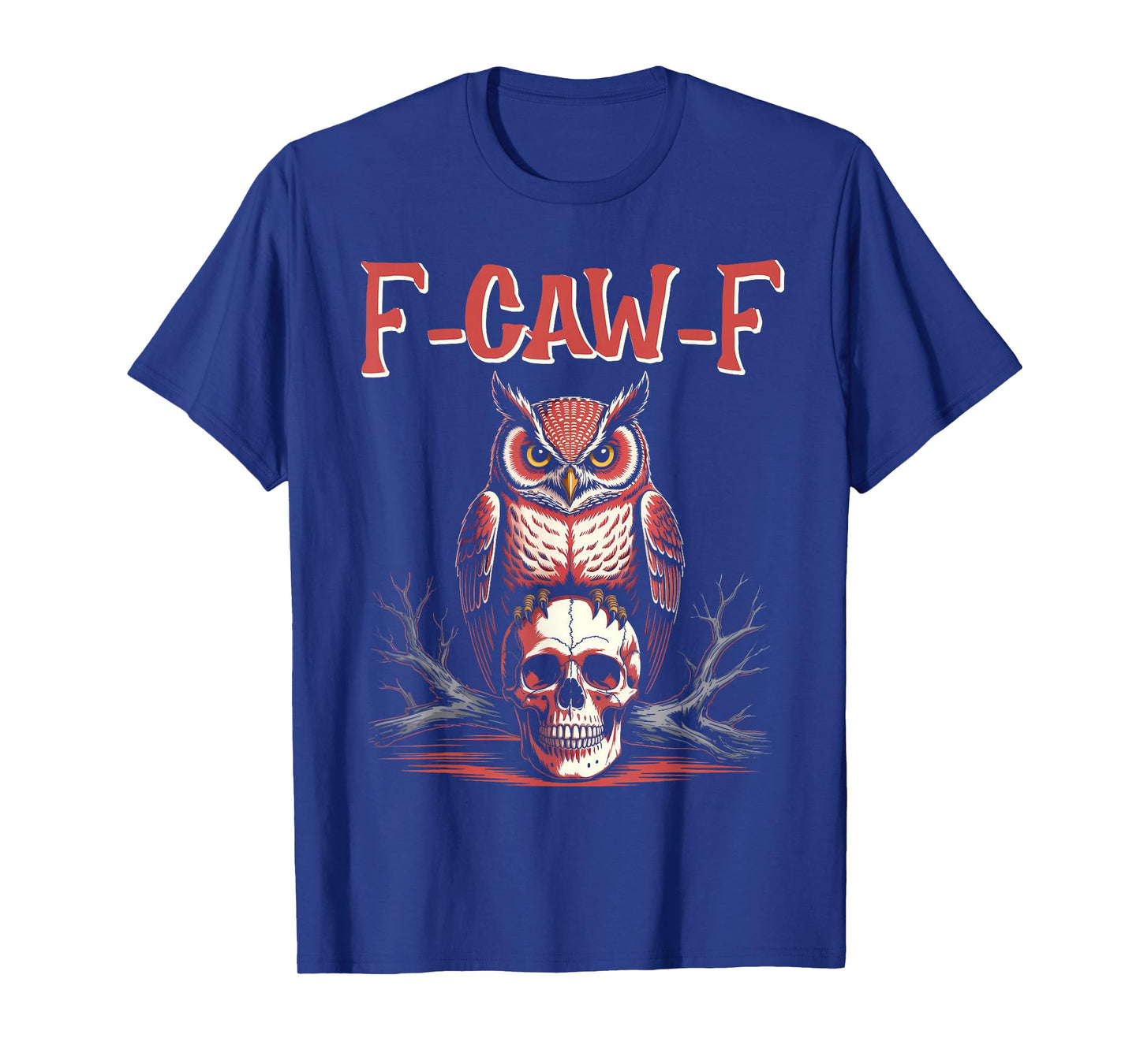 Funny Owl F-CAW-F Skull Gothic T-Shirt