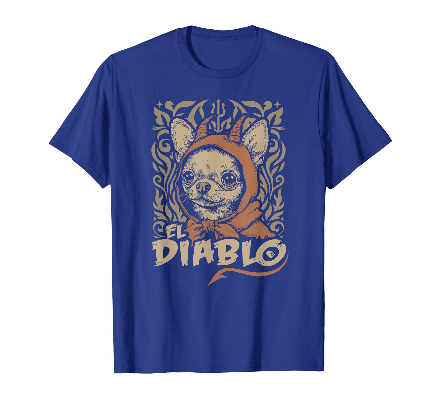 Funny Chihuahua El Diablo Cute Little Devil Vintage Dog T-Shirt