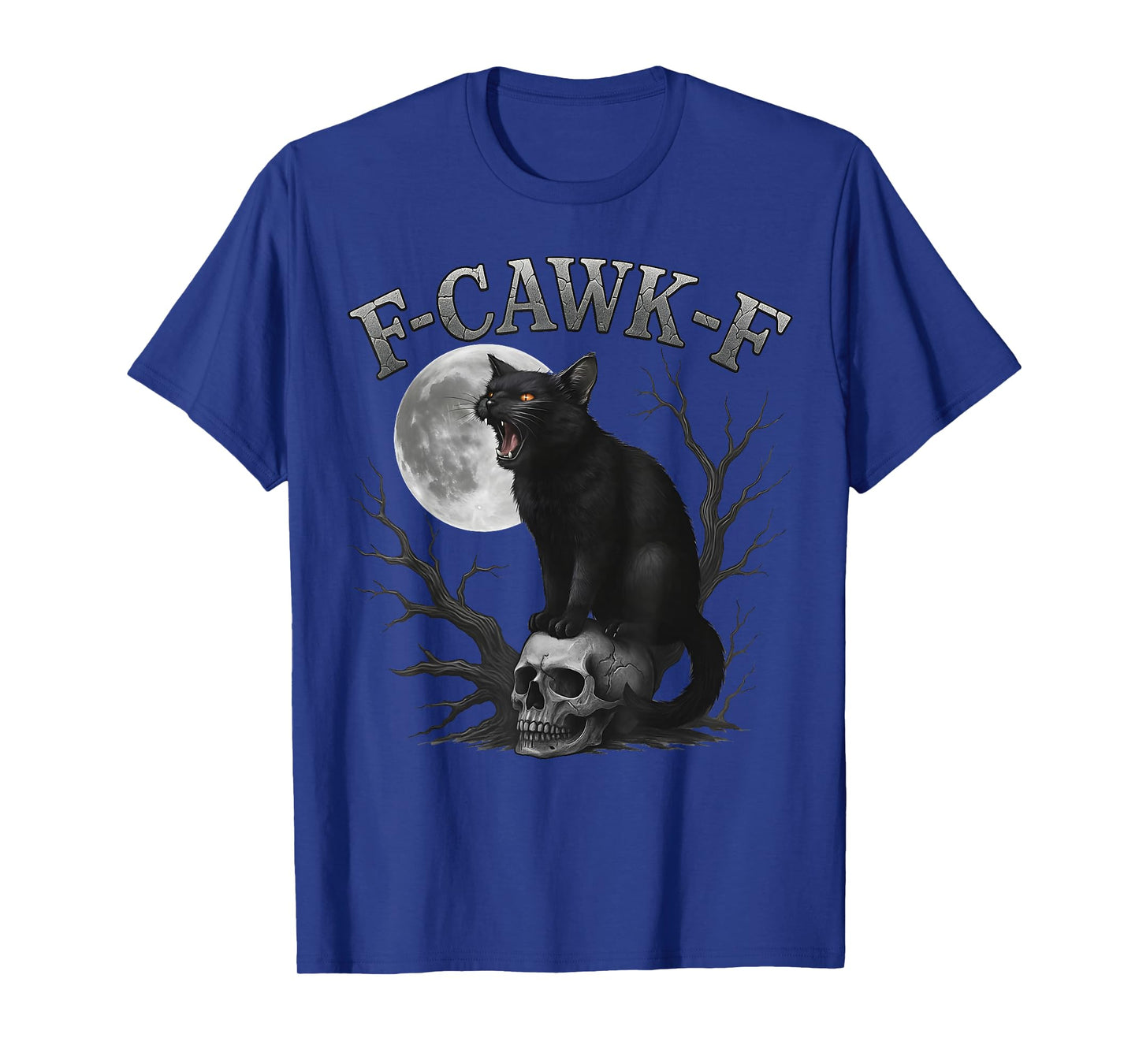 Funny F-Caw-F Black Cat FCAWF Cat Humor T-Shirt