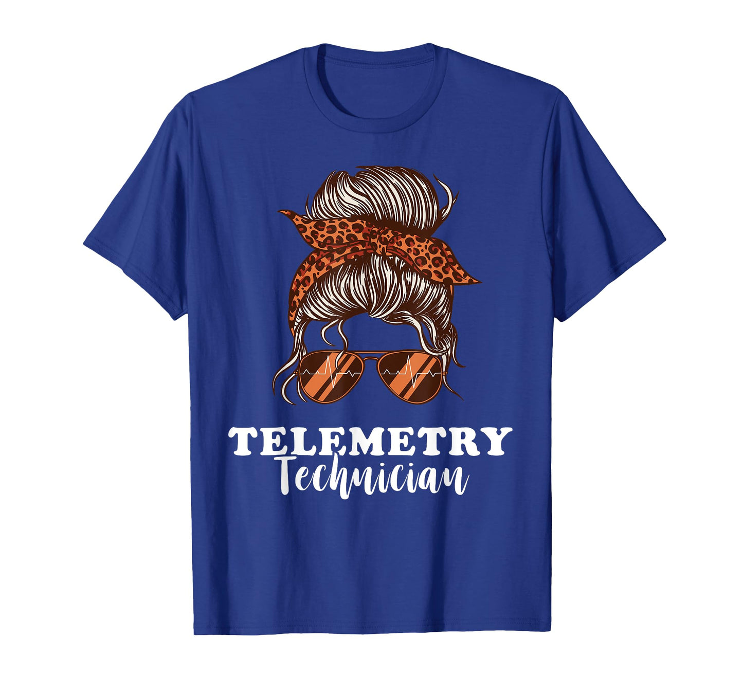 Telemetry Technician Heartbeat Heart Monitor Analyze Data T-Shirt