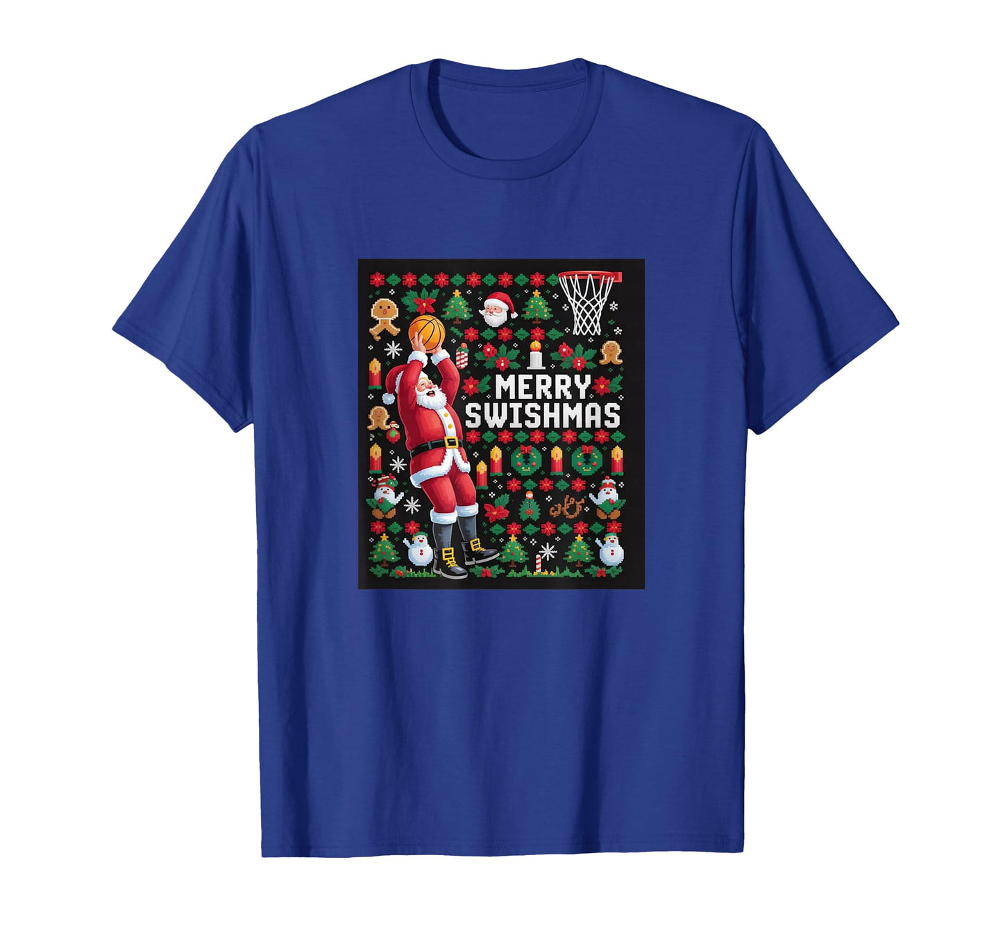 Merry Swishmas – Funny Basketball Christmas T-Shirt
