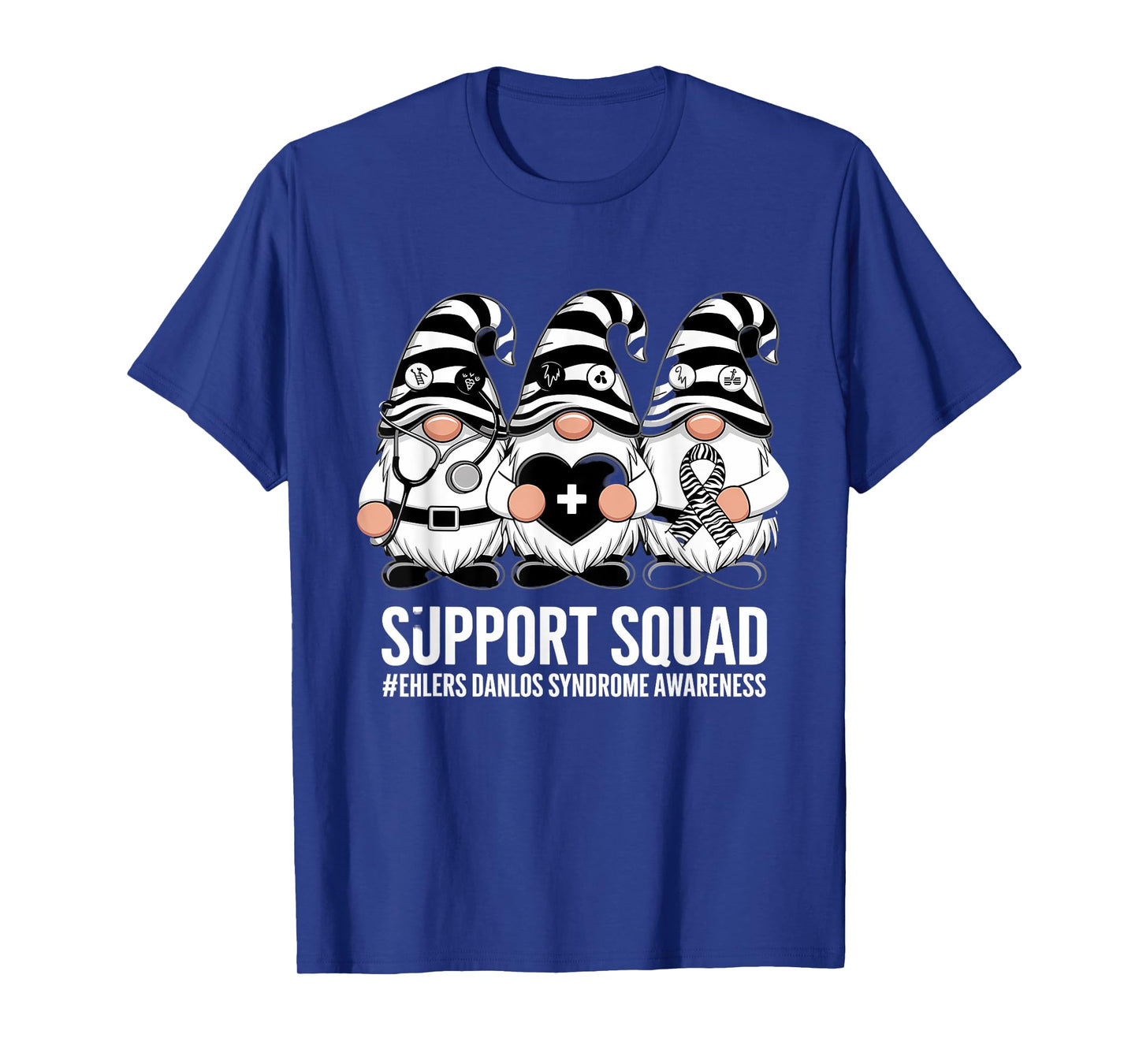 Ehlers Danlos Syndrome Awareness Gnome Support Squad EDS T-Shirt