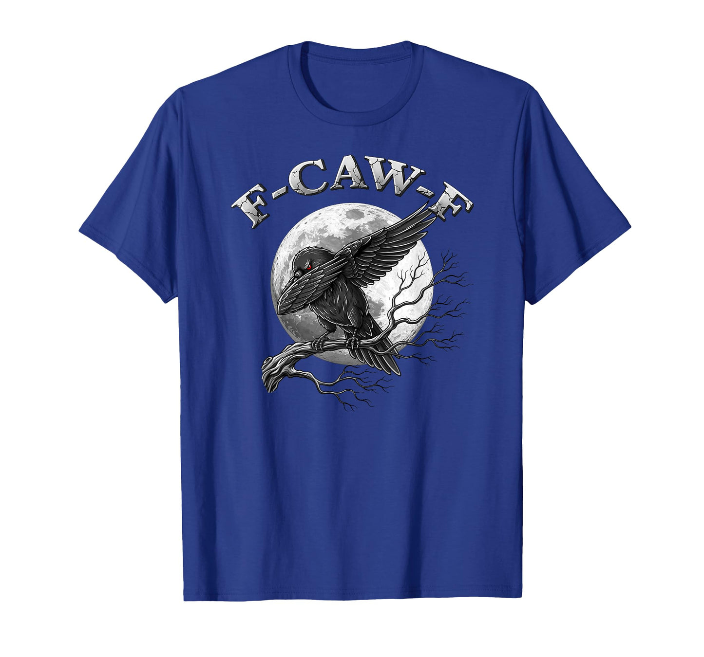 Dabbing Black Crow, F-Caw-F Funny Black Bird Gothic Adult T-Shirt