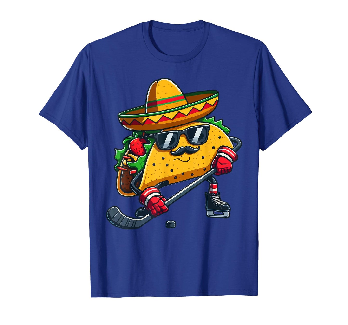 Taco Ice hockey player Funny Cinco De Mayo T-Shirt