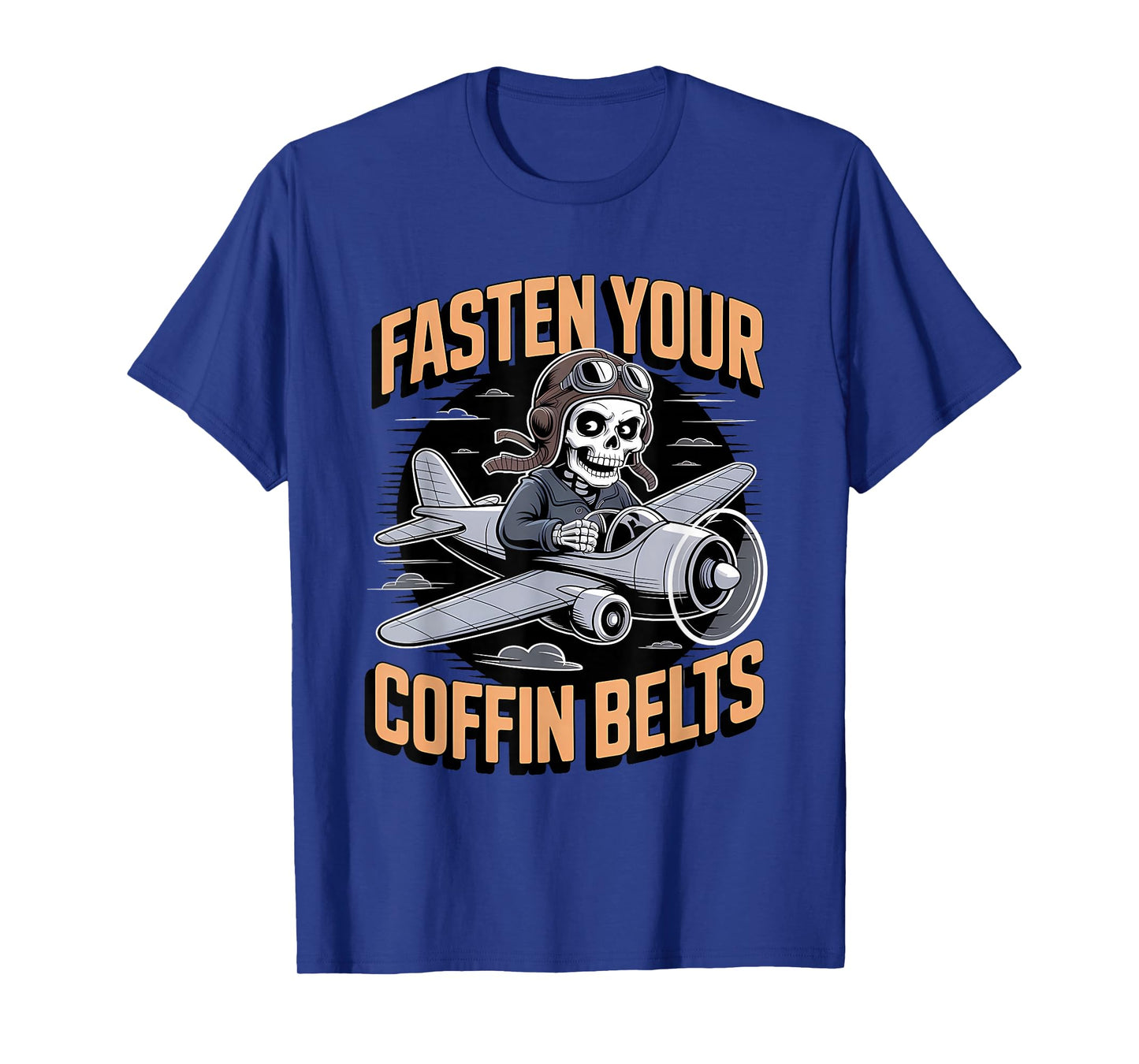 Skeleton Airline Pilot Halloween Funny Spooky Flight T-Shirt