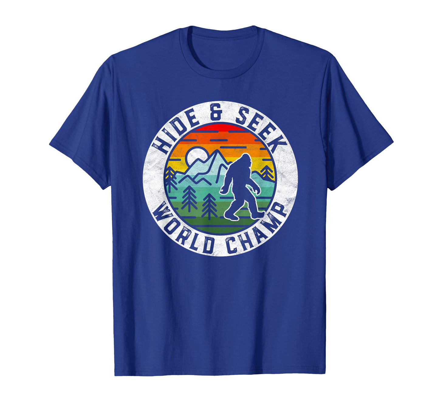 Bigfoot Hide and Seek World Champ Sasquatch Silhouette T-Shirt