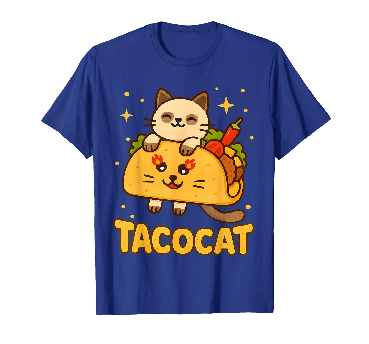 Funny Siamese Tacocat Sleeping Cute Meow Love Cat Taco Lover T-Shirt
