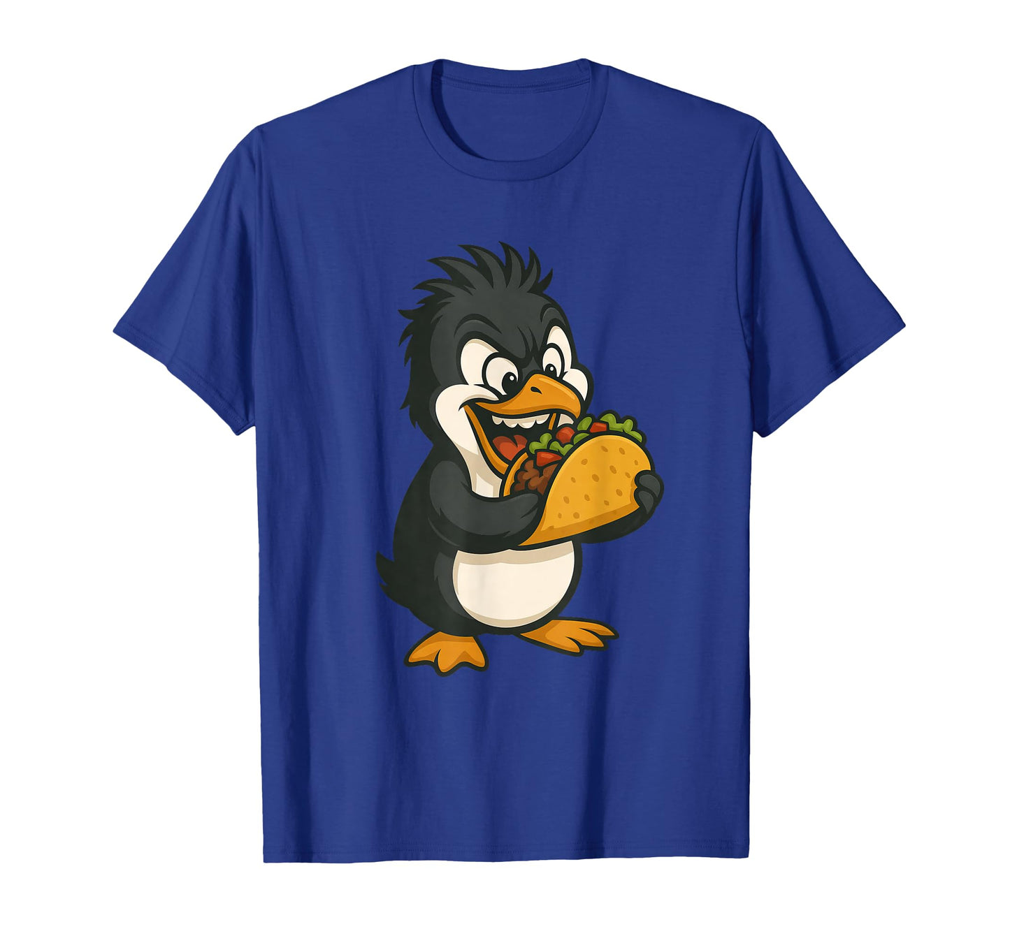 Funny Penguin Taco Lover Mexican Food Cartoon T-Shirt
