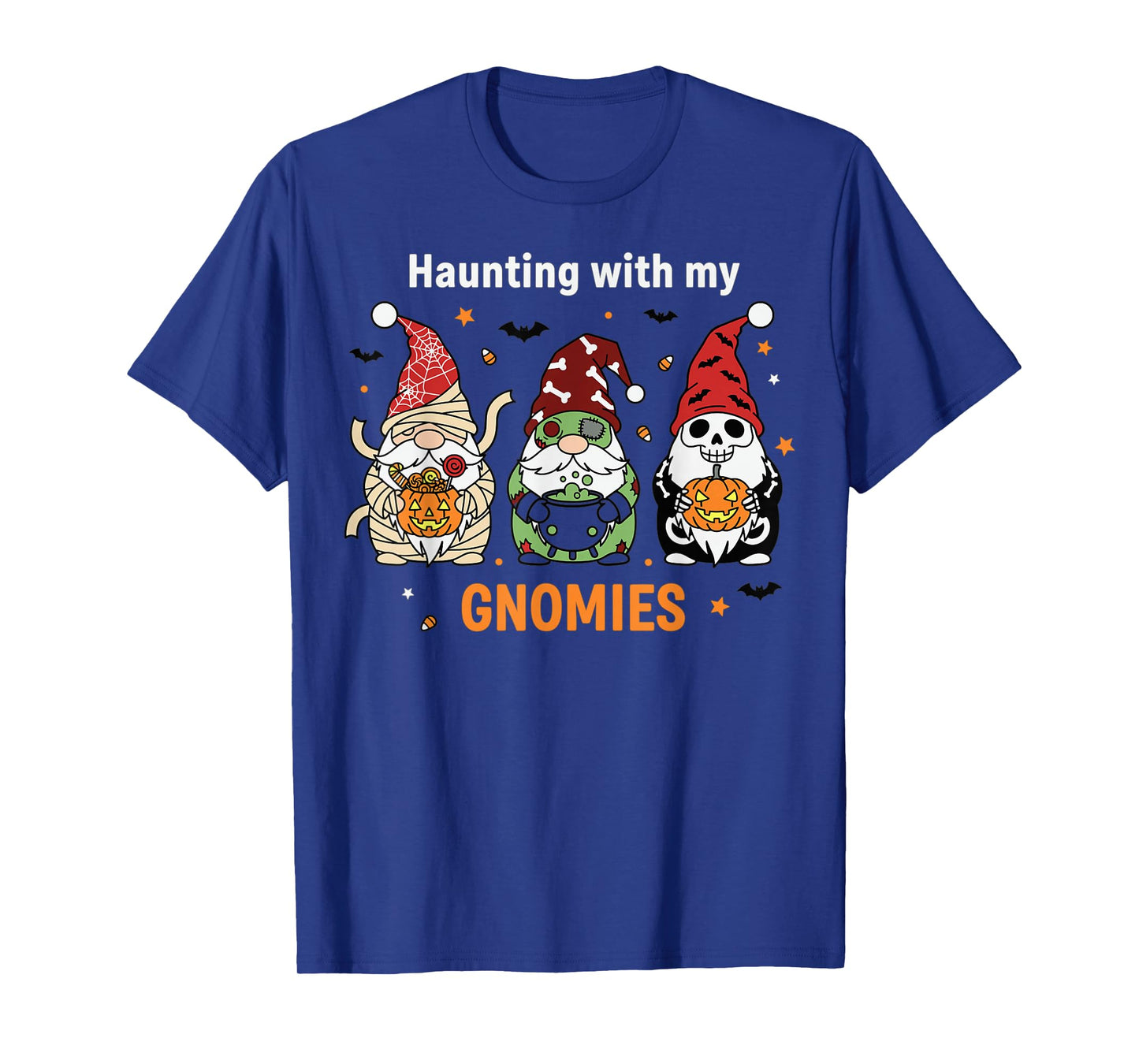 Haunting with My Gnomies Cute Halloween Design T-Shirt