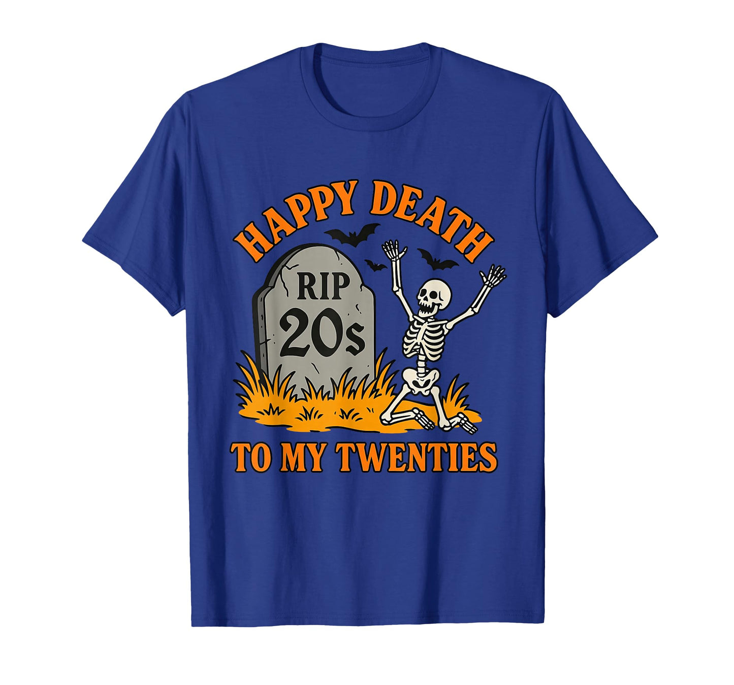 Death to My 20's RIP Twenties Gothic Skeleton 30th Birthday T-Shirt
