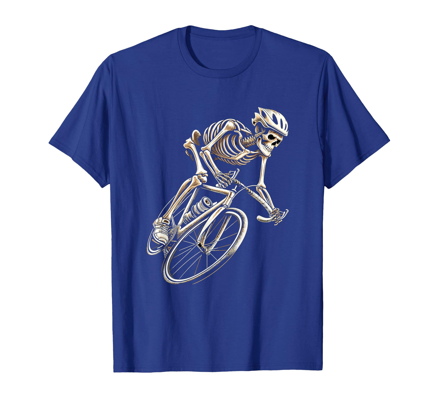Skeleton Cycling Bike Halloween Bicycle Biking T-Shirt