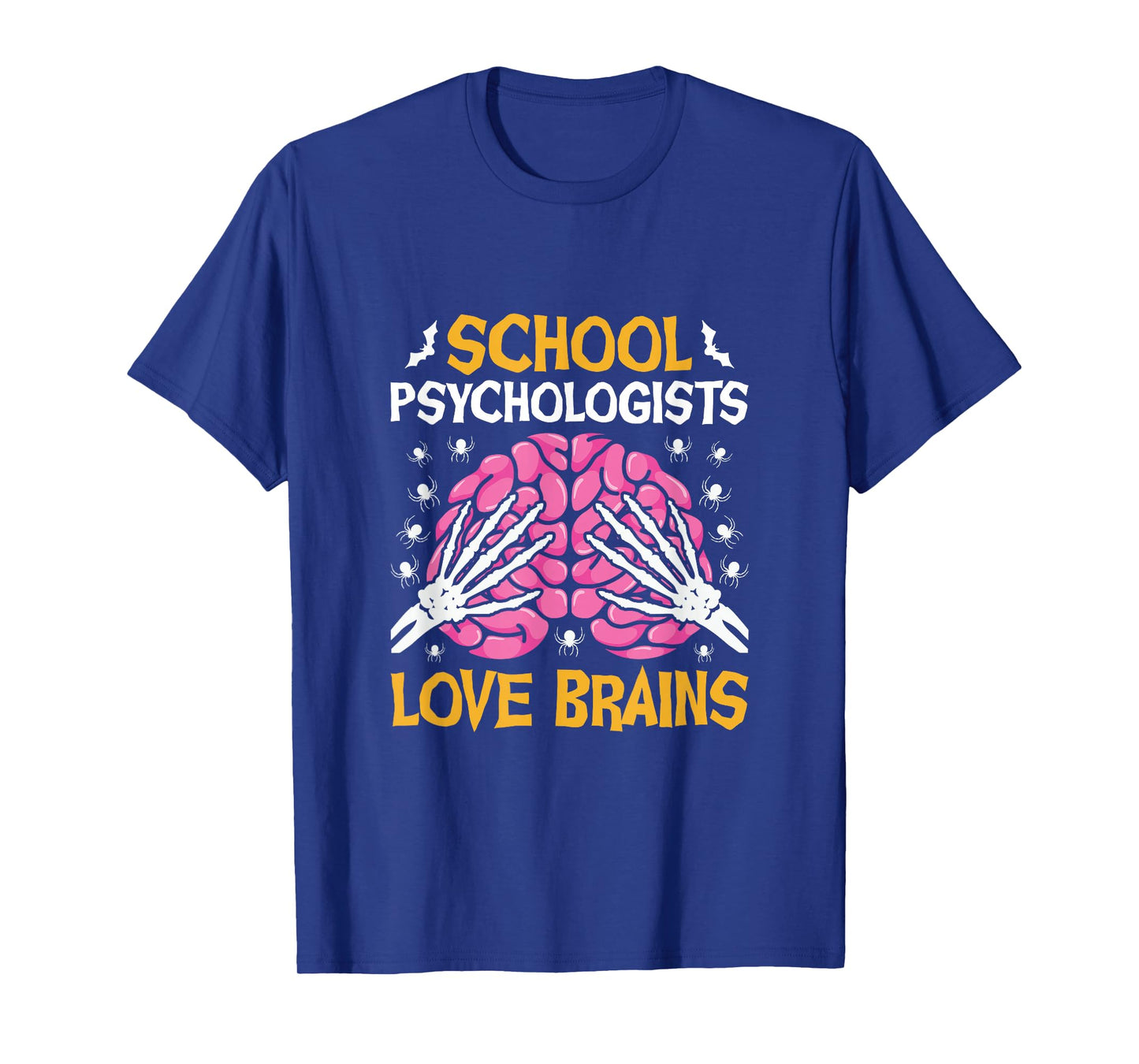 School Psychologists Love Brains Funny Halloween School T-Shirt