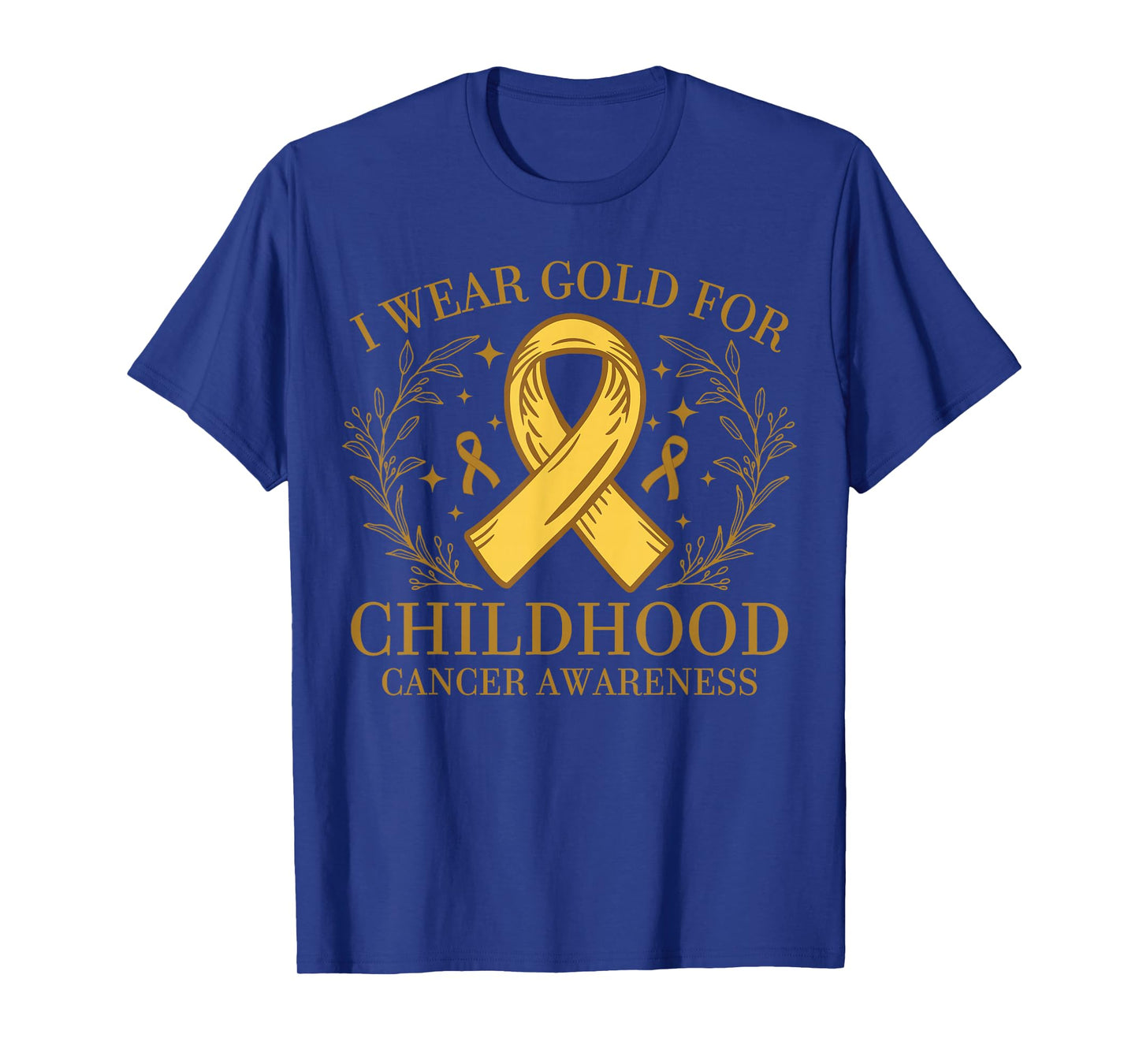 Yellow Support Ribbon For Childhood Cancer Awareness T-Shirt