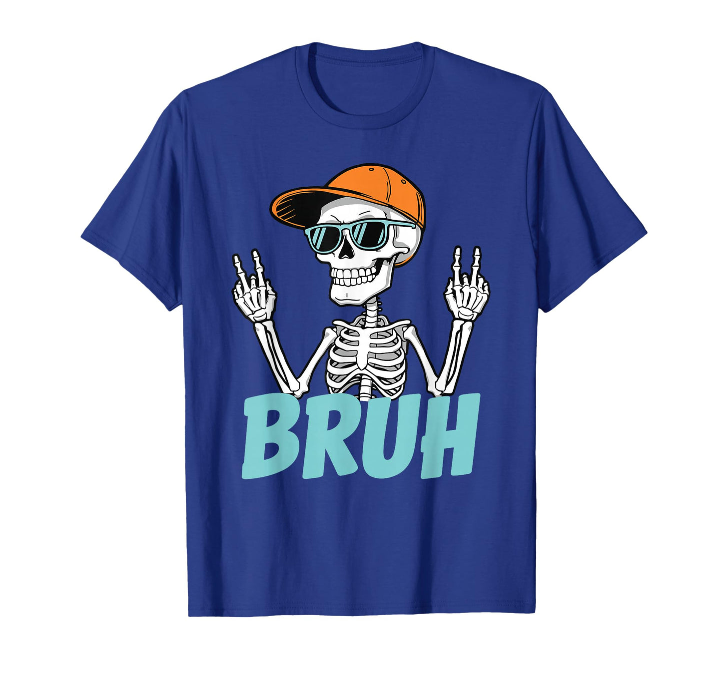 Bruh Dabbing Skeleton Halloween Pumpkin Halloween Costume T-Shirt