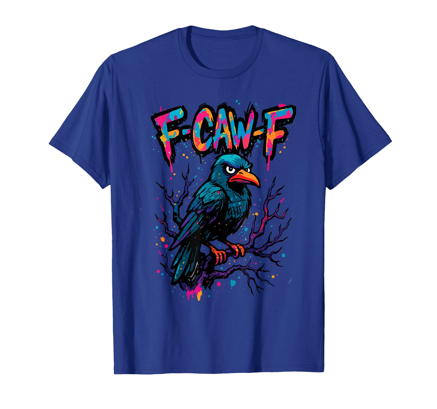 F-Caw-F Halloween Crow Funny Dark Raven Theme T-Shirt