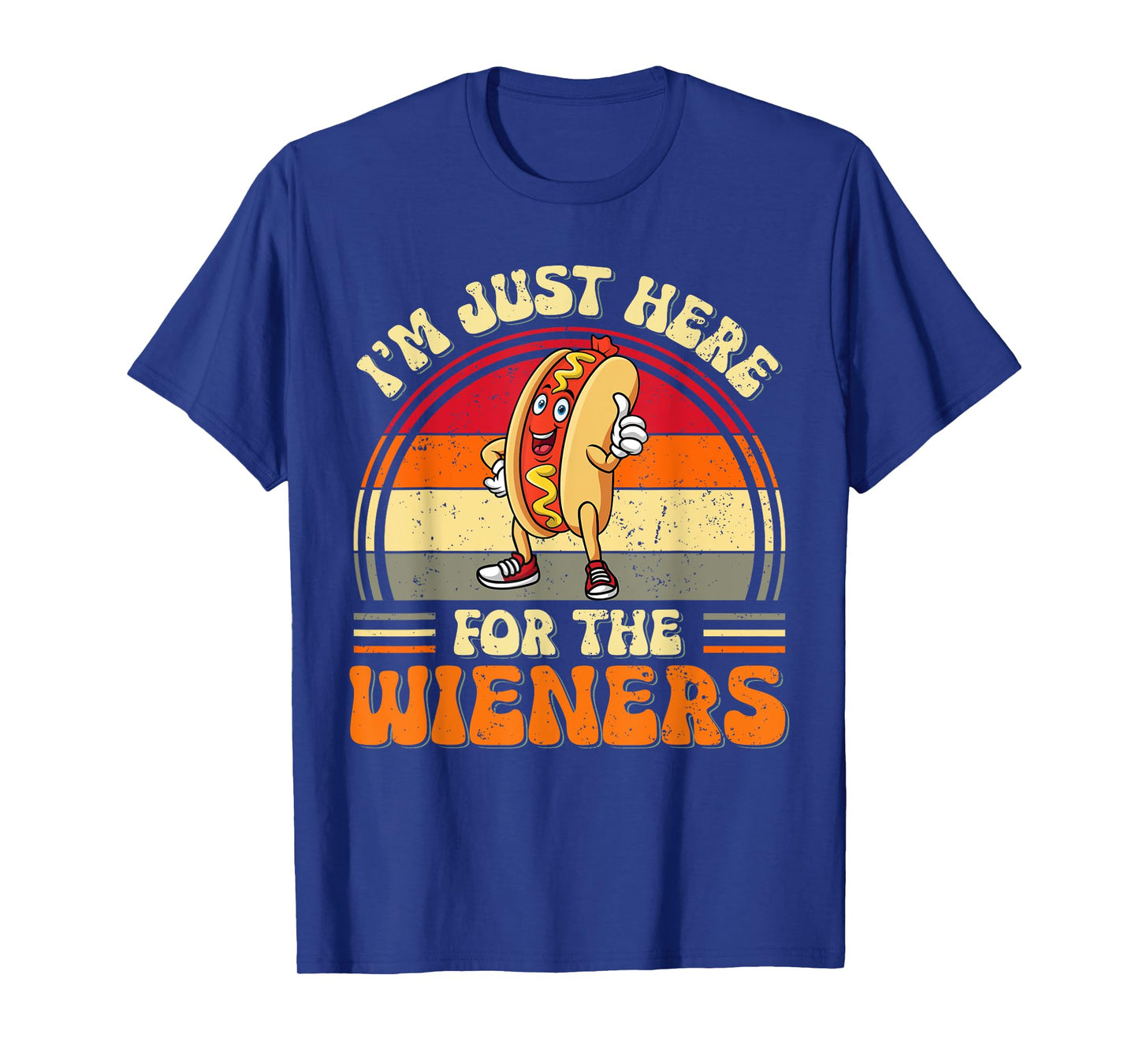 I'm Just Here For The Wieners Funny Wieners Hotdog For Kids T-Shirt