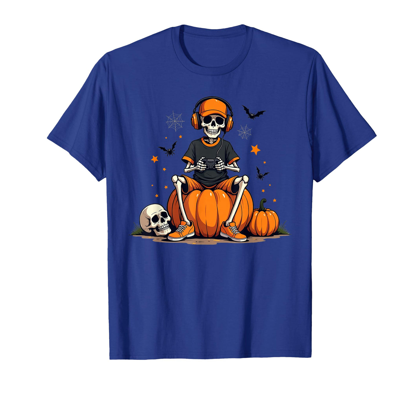 Halloween Skeleton Gamer Video Gaming Tees for Boys Men Kids T-Shirt