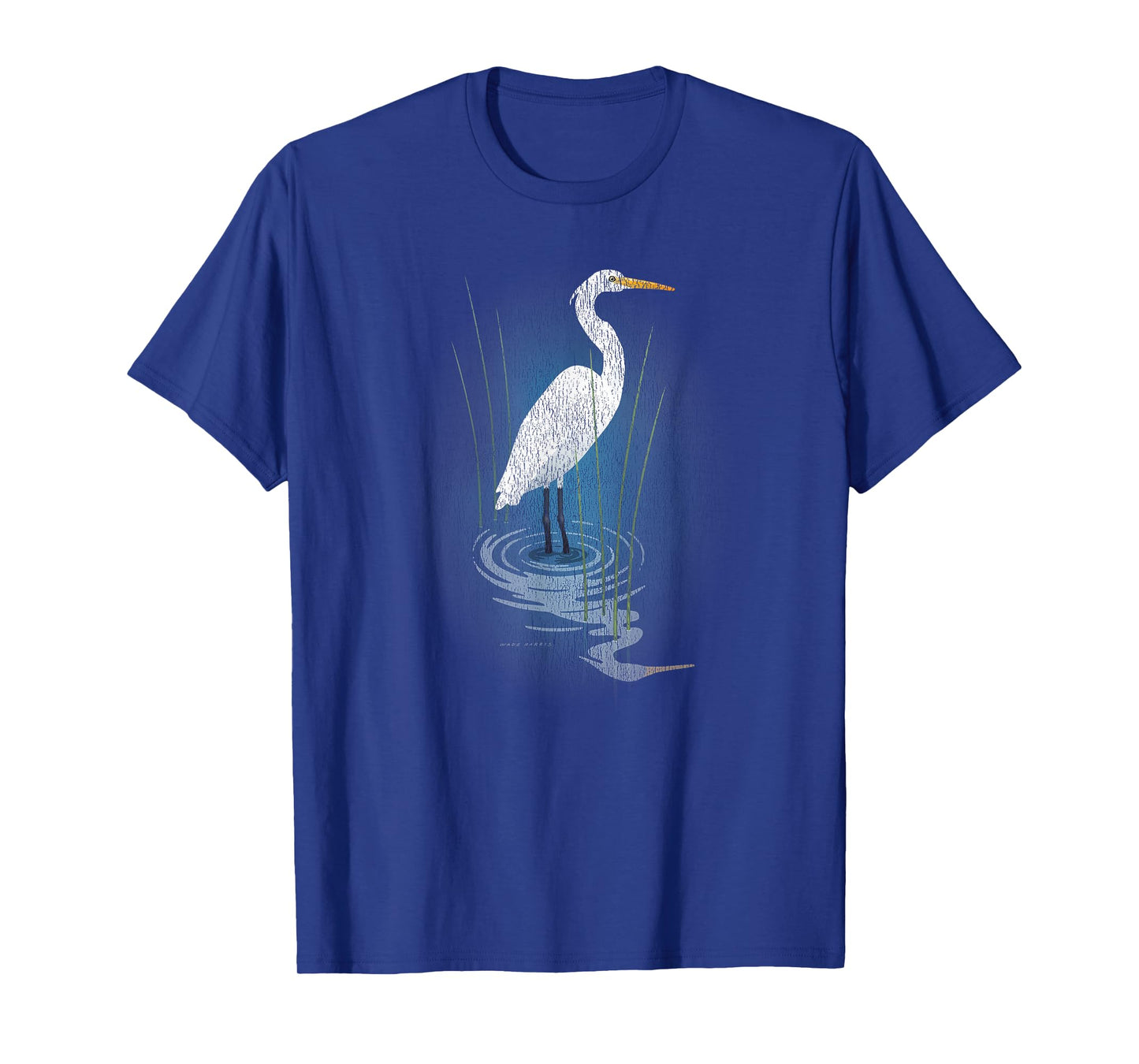 Retro Snowy Egret T-Shirt