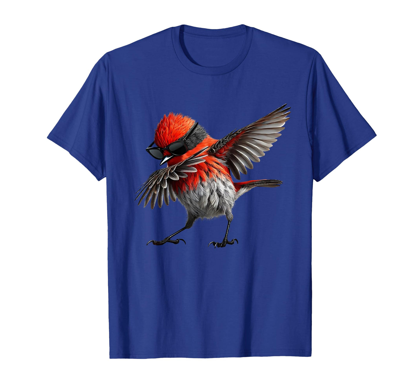 Dabbing Vermilion Flycatcher Bird Watcher Lover Birding T-Shirt