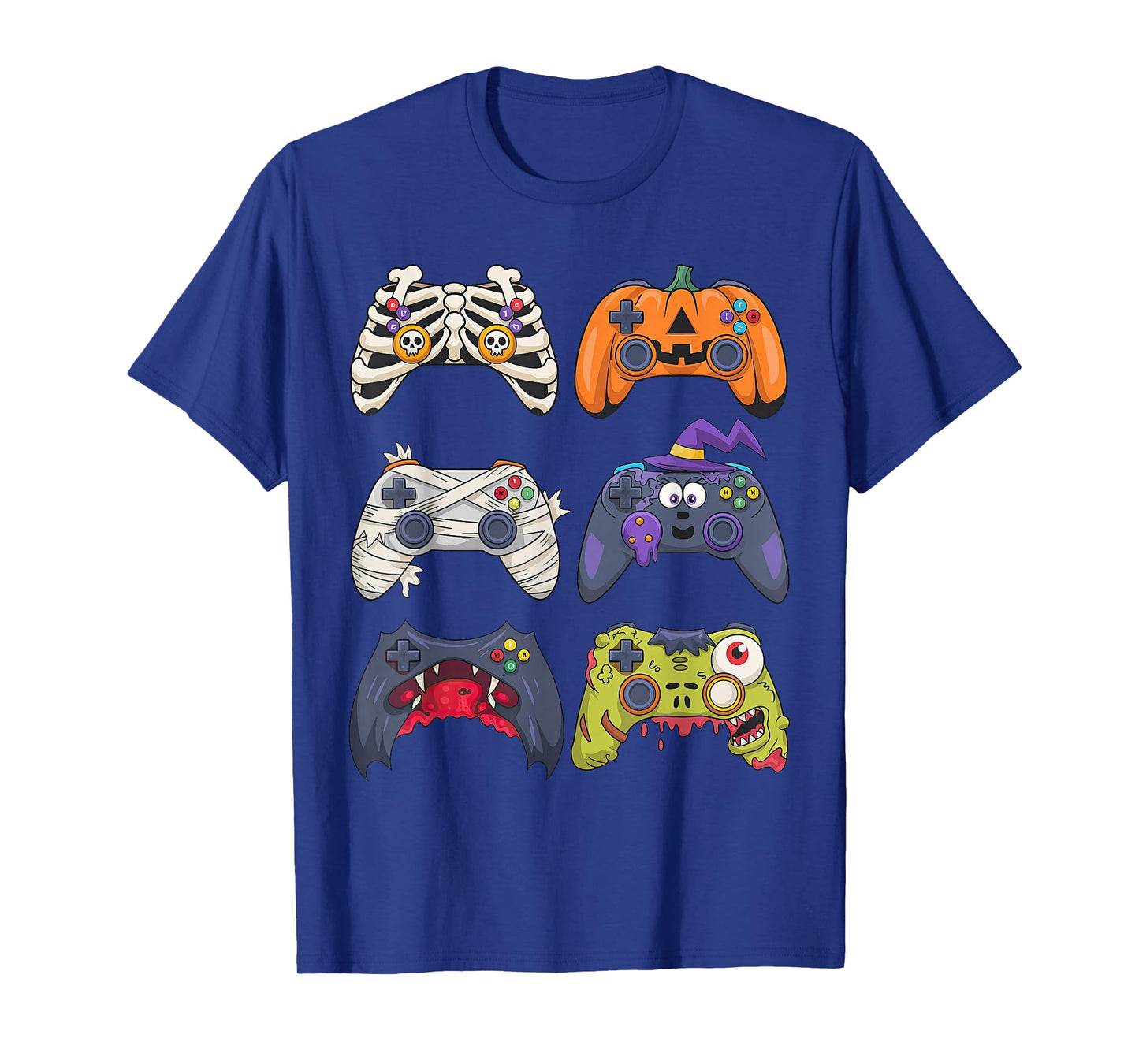 Halloween Skeleton Zombie Gaming Controllers Mummy T-Shirt