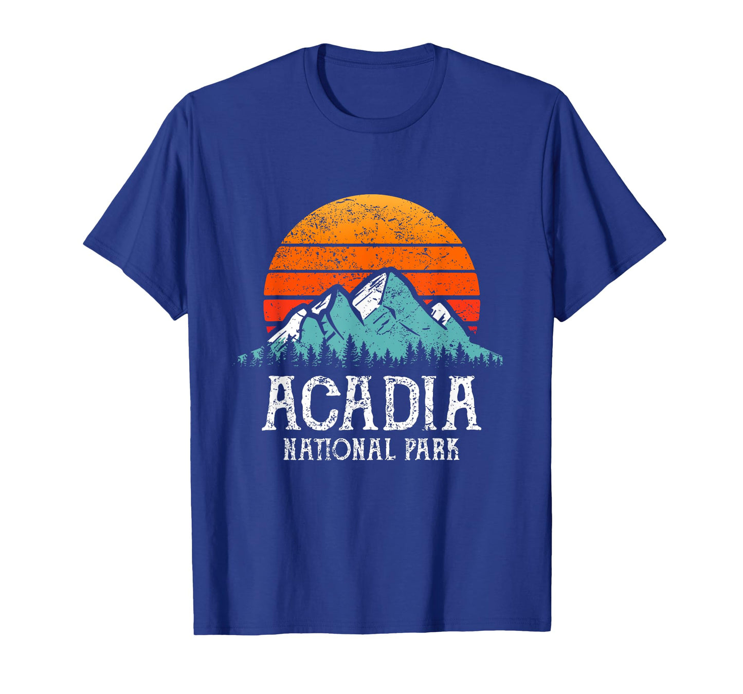 Acadia National Park Merchandise Retro Hiking Acadia T-Shirt