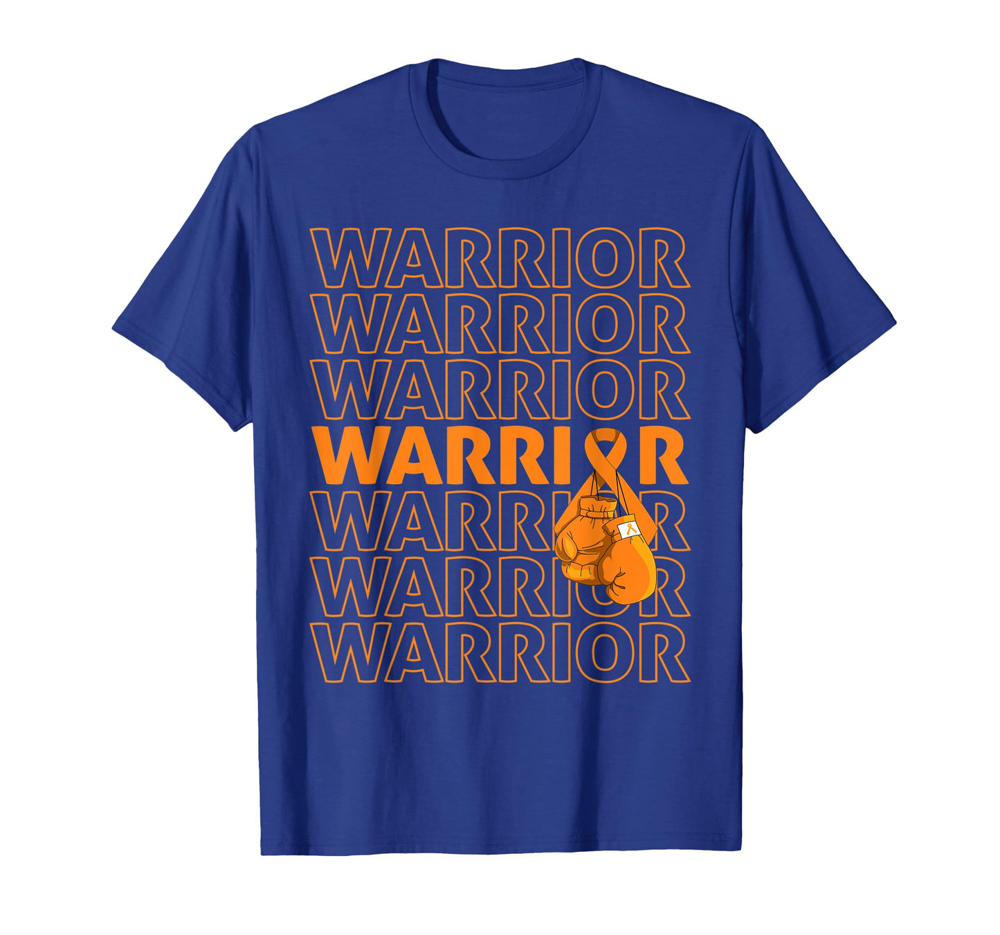 Leukemia Awareness Warrior Orange Ribbon Boxing Gloves T-Shirt