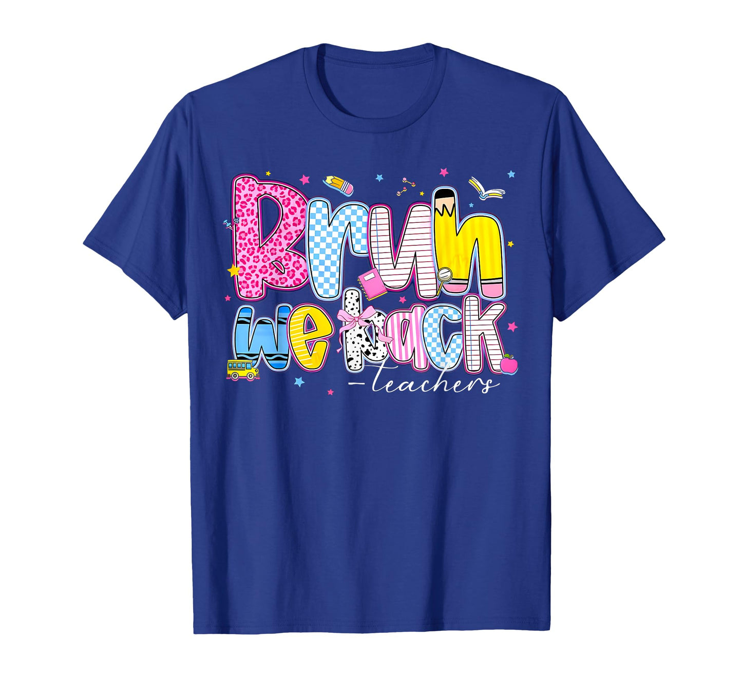 Bruh We Back Teachers Coquette Bow Back To School Teacher T-Shirt