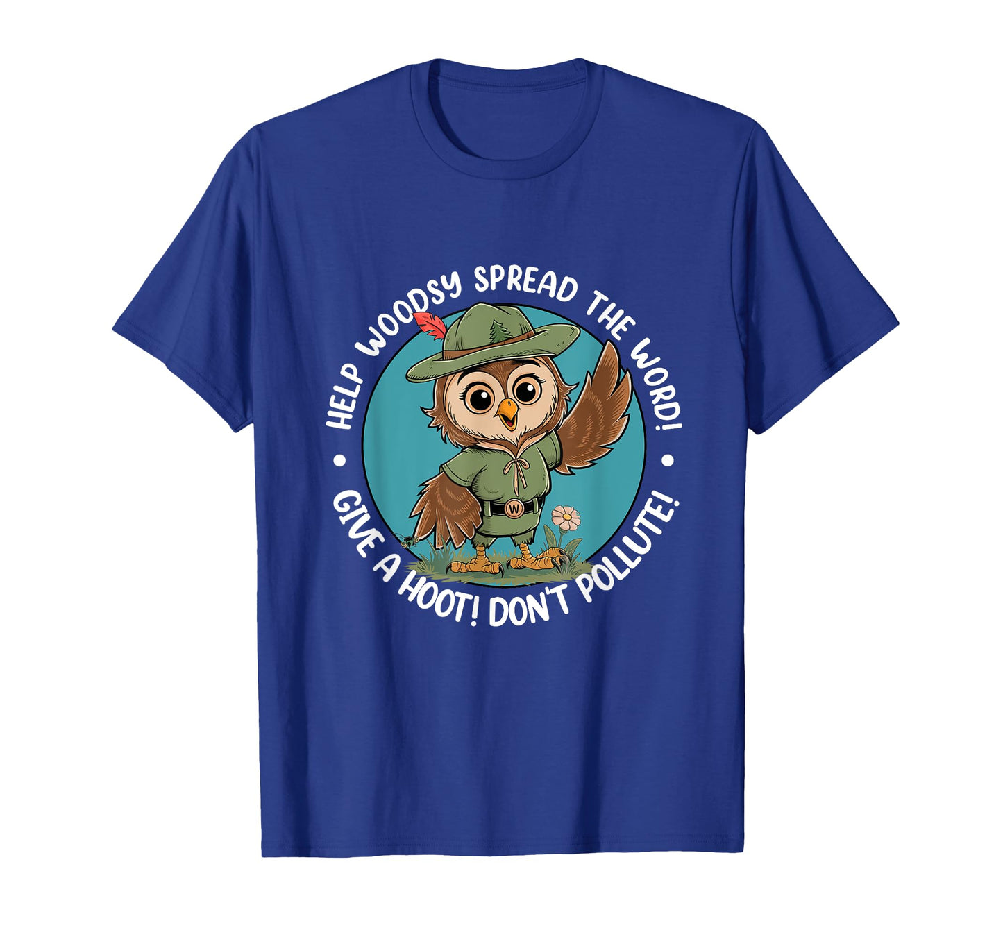 Woodsy Owl Give A Hoot Don't Pollute Vintage Retro T-Shirt